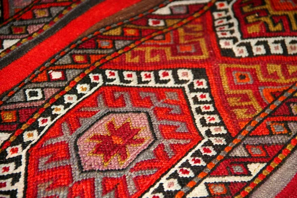 Detalle alfombra turca como fondo — Foto de Stock