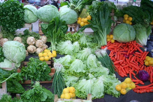 Greengrocery en el bazar — Foto de Stock