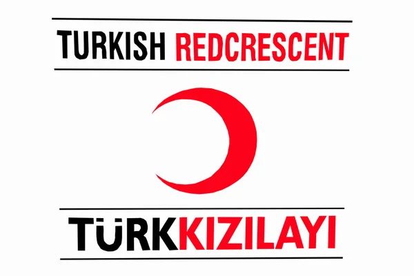 Symbol turecké redcrescent — Stock fotografie