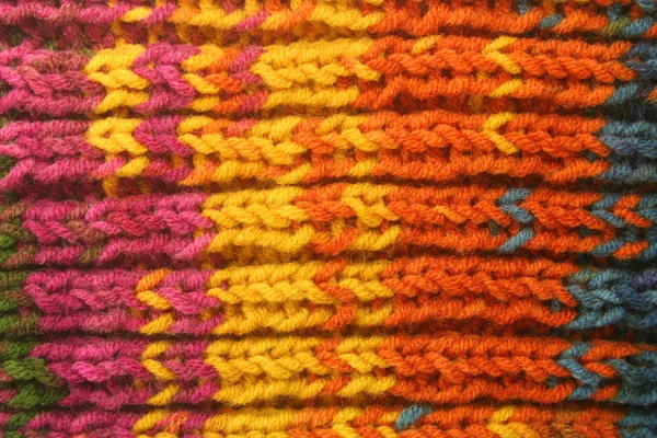 Gestrickte Wolle als Hintergrund — Stockfoto