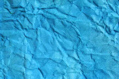 mavi renkli çerçeveli ezilmiş kağıt arka plan olarak boyalı..