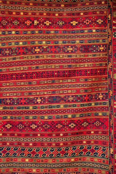 Krásný turecký koberec se vzorem — Stock fotografie