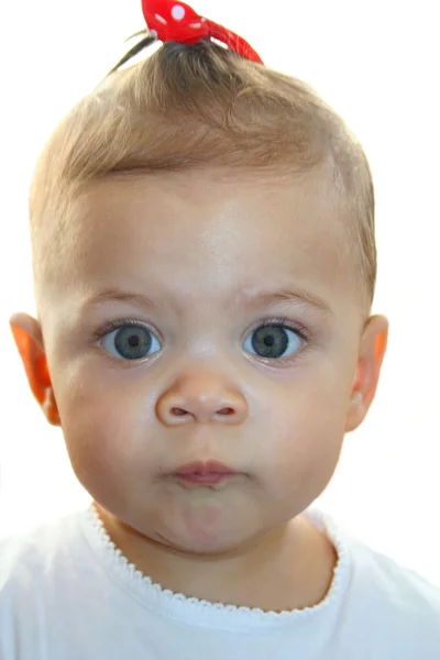 Vauva tyttö muotokuva — kuvapankkivalokuva