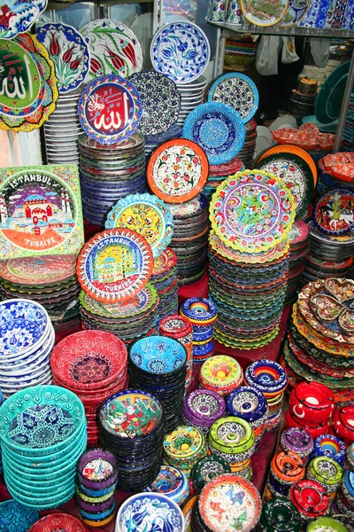 Recuerdos en el Gran Bazar, Estambul — Foto de Stock