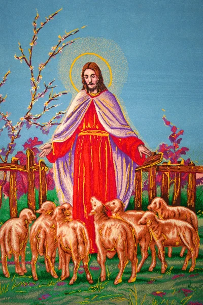 Jezus wzór na dywanie — Zdjęcie stockowe