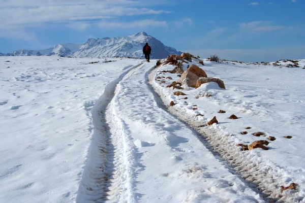 Piste jusqu'au sommet de "Aladaglar (Central Toros Mountain )" — Photo