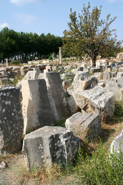 izmir-Türkiye'de Efes harabeleri