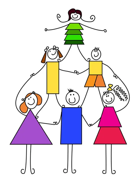 Children pyramid — Stock Photo, Image