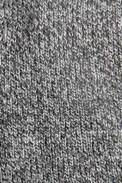 Couleur blanche et noire, mélangée, laine tricotée comme fond — Photo