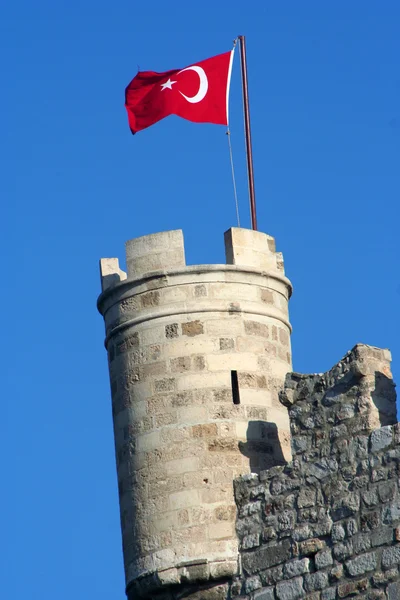 Het kasteel van Bodrum (st. peter's kasteel) in bodrum, Turkije — Stockfoto
