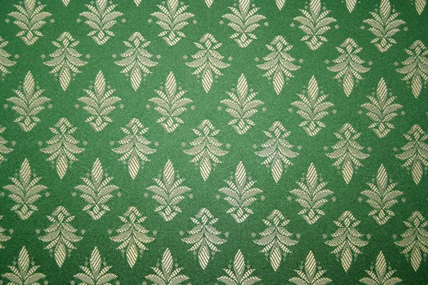 Green color fabric as background — Stock Photo, Image