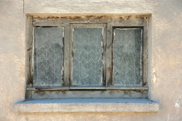 Alte Hausfensterruine — Stockfoto