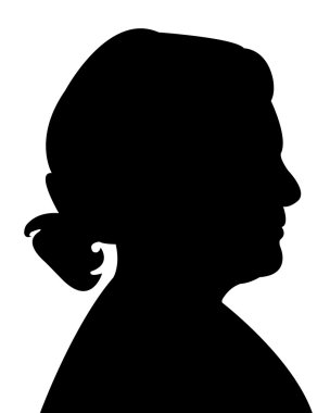 kadın baş siluet