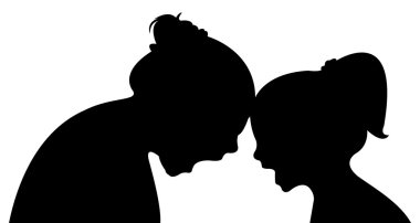 çılgın çocukların Silhouettes