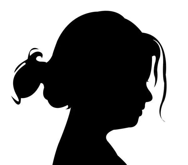 Child head silhouette — Stock Photo, Image