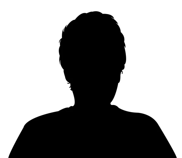 Uomo silhouette testa — Foto Stock