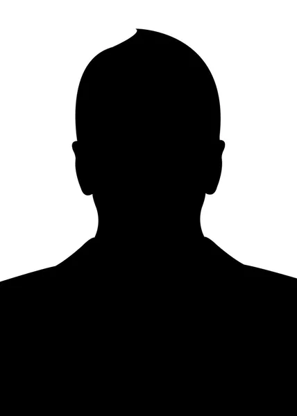 Een man hoofd silhouet — Stockfoto