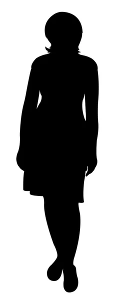 Mädchensilhouette — Stockfoto