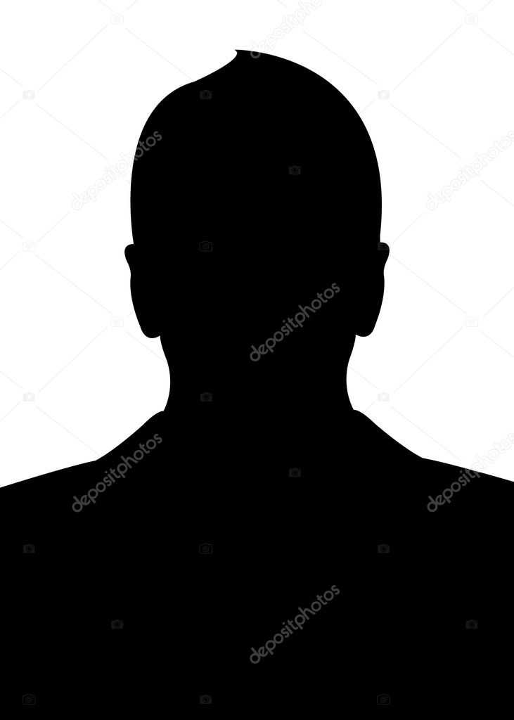 A man head silhouette
