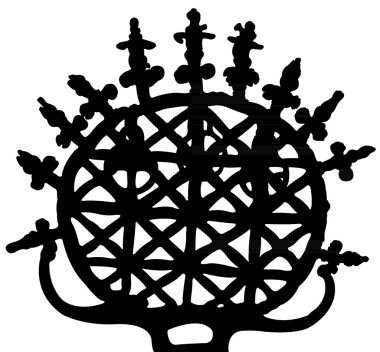 Symbol of Hittite,silhouette clipart