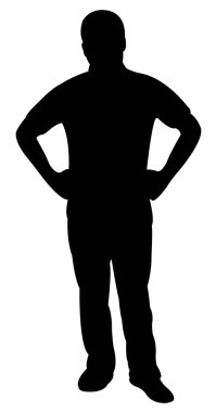A man silhouette