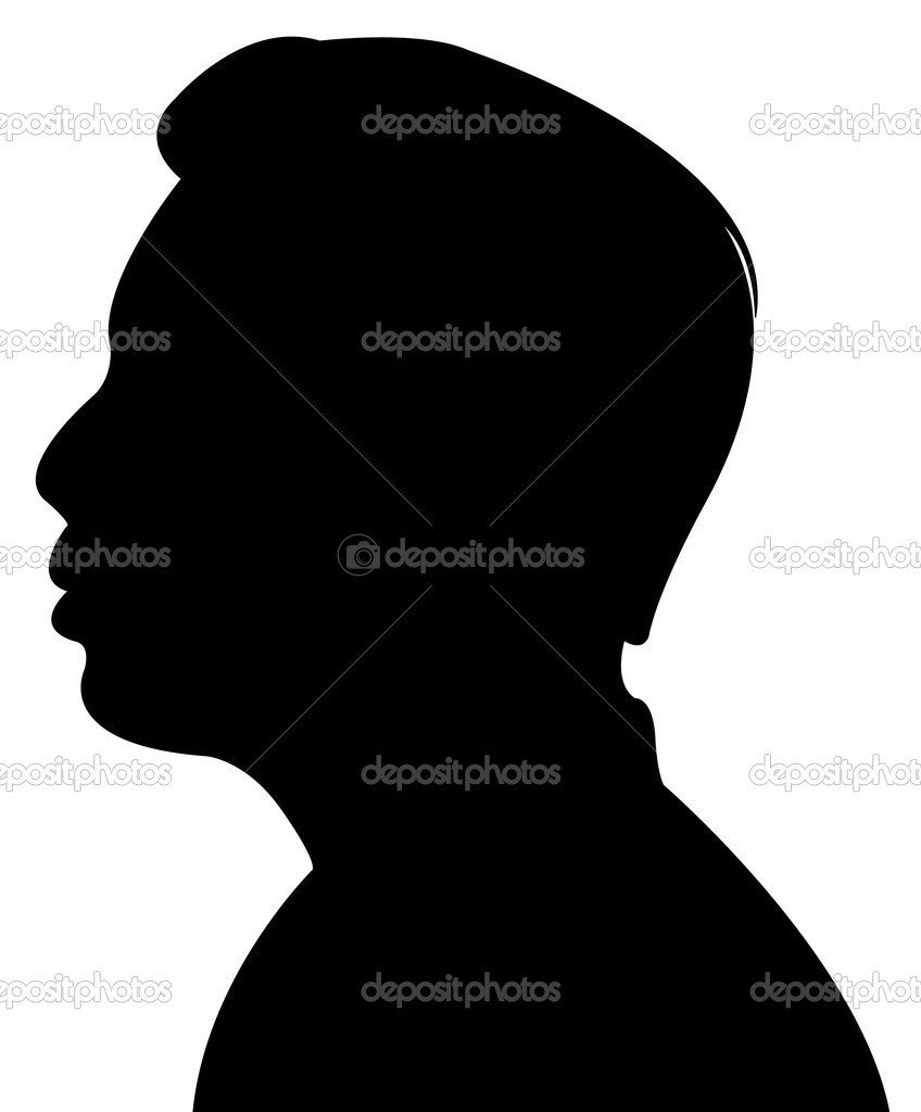 A man head silhouette