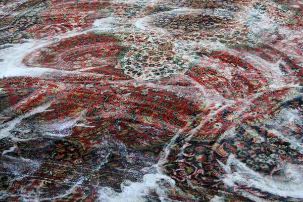 Pulizia del tappeto — Foto Stock