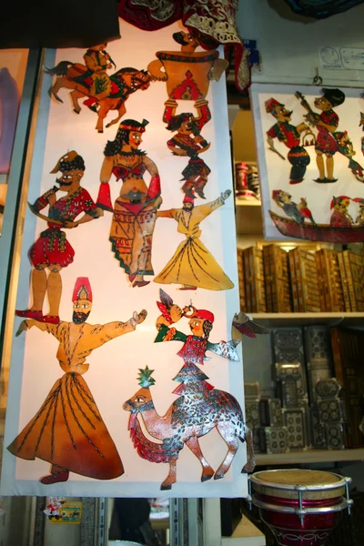 Karagoz és hacivat, emléktárgyak a Grand Bazaar, Törökország — Stock Fotó