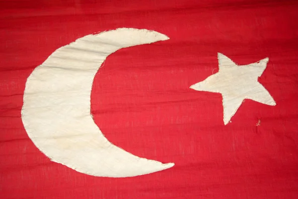 Alte türkische Flagge — Stockfoto