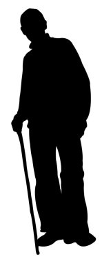 zayıf bir vücut siluet vektörü