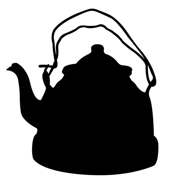 Hagyományos török pot silhouette vektor — Stock Vector