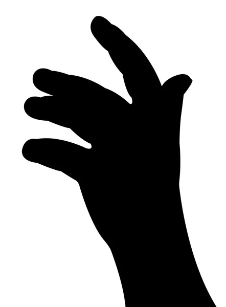 Baby hand silhouet vector — Stockvector