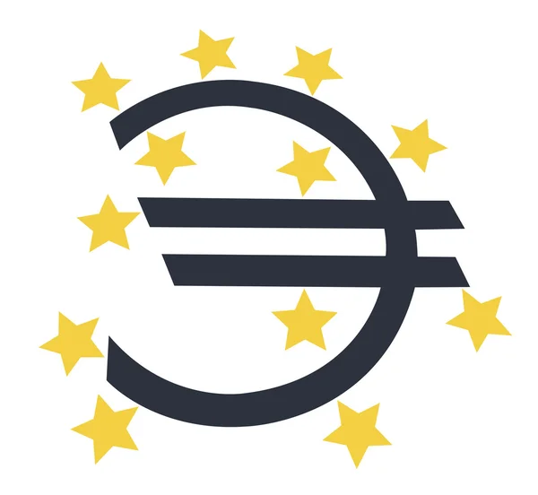 Unión Europea con estrellas, ilustración — Foto de Stock