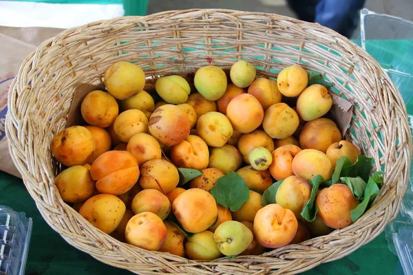 Apricots at bazaar — Stock Photo, Image