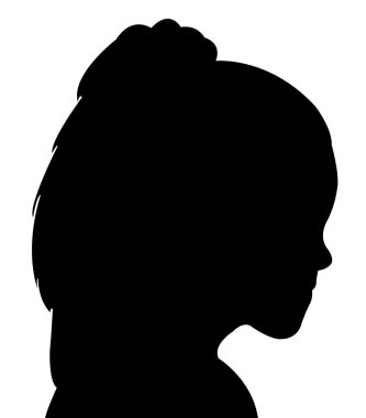 Bir kız baş silueti