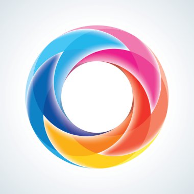 soyut sonsuz döngüye işareti şablon. Kurumsal simgesi. 5 adet s