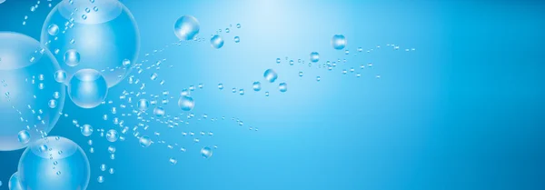 Fondo submarino con burbujas de aire — Vector de stock