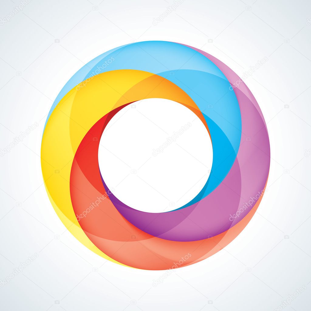 Abstract Infinite Loop Sign Template. Corporate Icon. 4 Pieces Shape. EPS10
