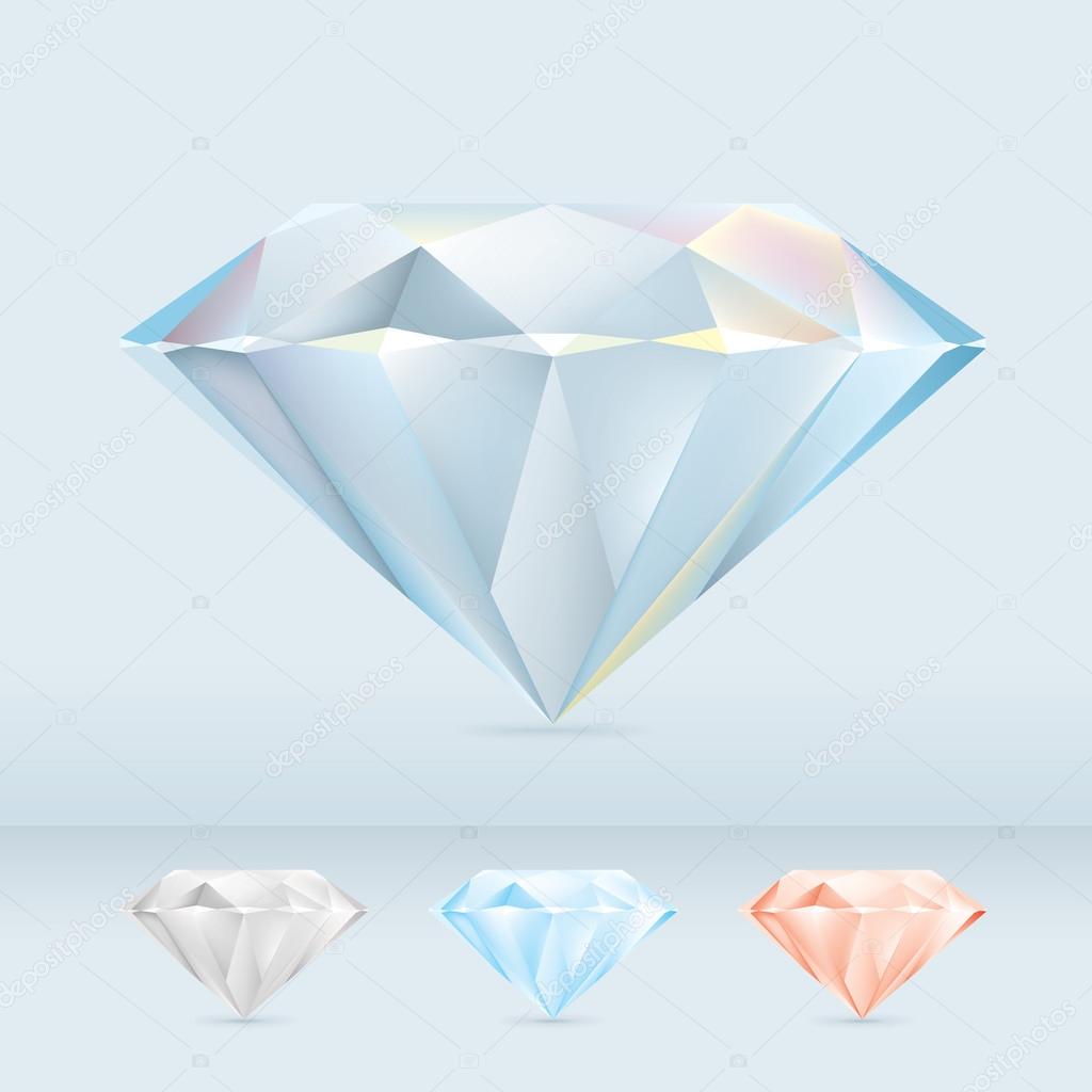 Set of Shiny Diamond Jewels