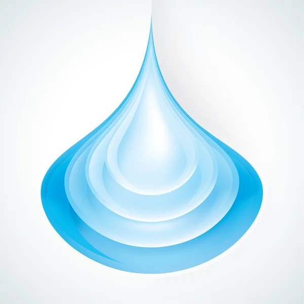 Rompecabezas abstracto Símbolo de gota de agua. Icono. EPS10 — Vector de stock