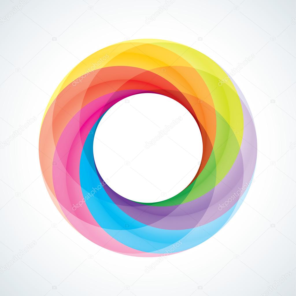 Abstract Infinite loop logo template. Corporate icon. 6 Pieces Shape