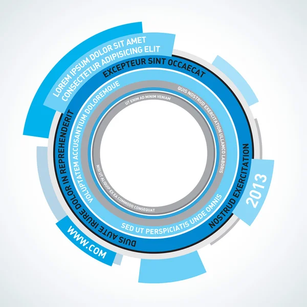 Modello astratto di progettazione infografica — Vettoriale Stock