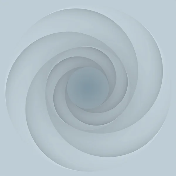Abstracto infinito remolino de papel. Forma de círculo de 5 piezas — Vector de stock