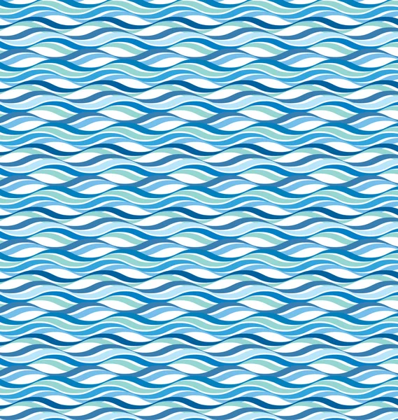 Abstract wavy ocean background — Stock Vector