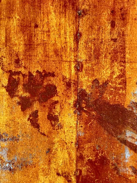 Zbliżenie Łuszczącej Się Farby Szorstkiej Zardzewiałej Metalowej Powierzchni Streszczenie Grunge Obrazy Stockowe bez tantiem