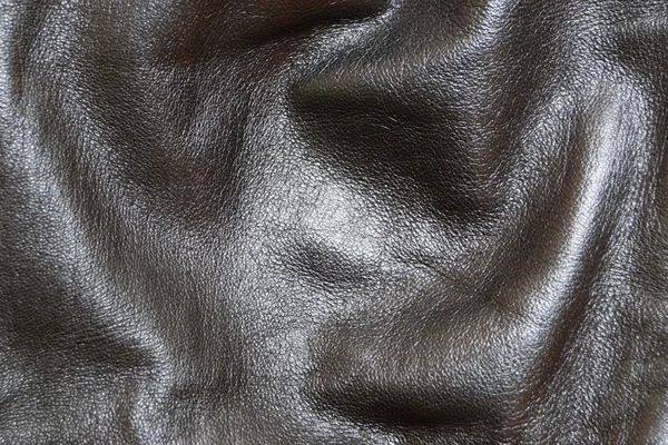 Pelle, colore naturale, nero, primo piano — Foto Stock