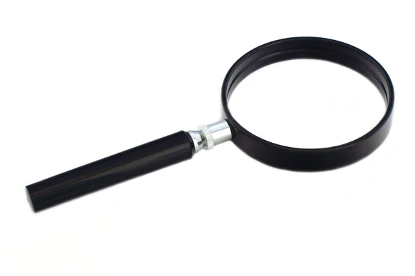 Magnifying glass on a white background — Stock Photo, Image