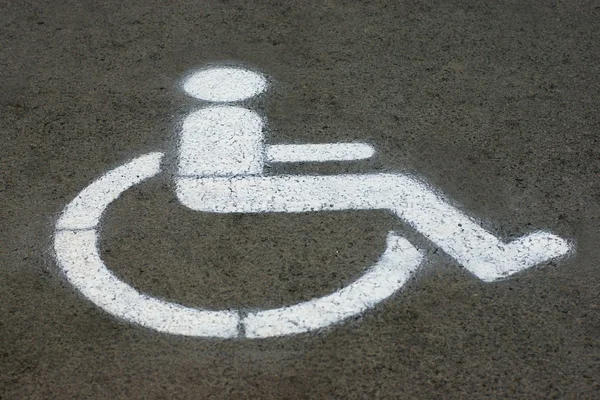Parking for disabled people — Stock Photo, Image