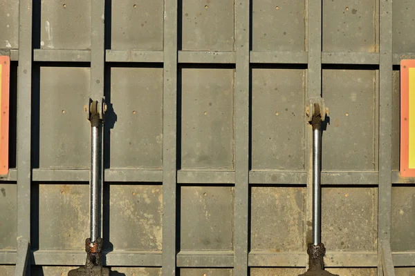 Fragment van de ijzer-container — Stockfoto