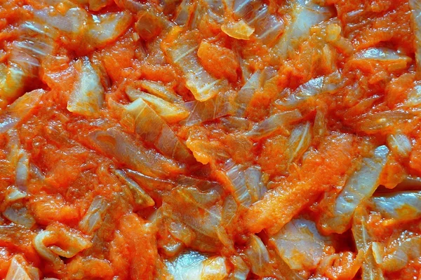 Texture du ragoût de légumes, gros plan — Photo